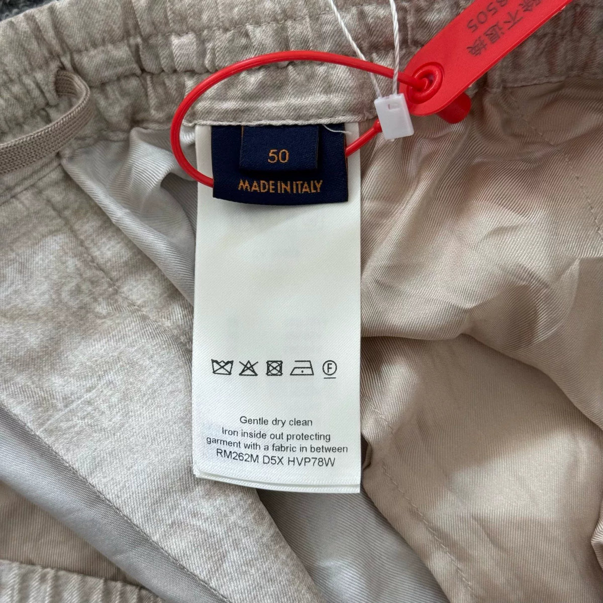 Louis Vuitton White All-Over Logo Print Drawstring Shorts