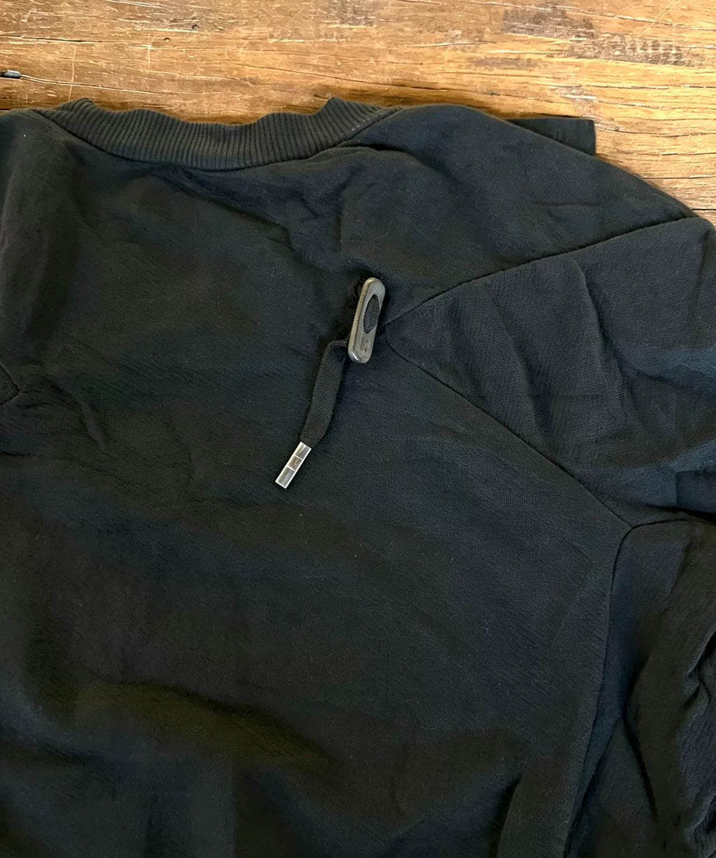 Boris Bidjan Saberi SS16 Black Pullover 1 Object Dye Cotton Sweater