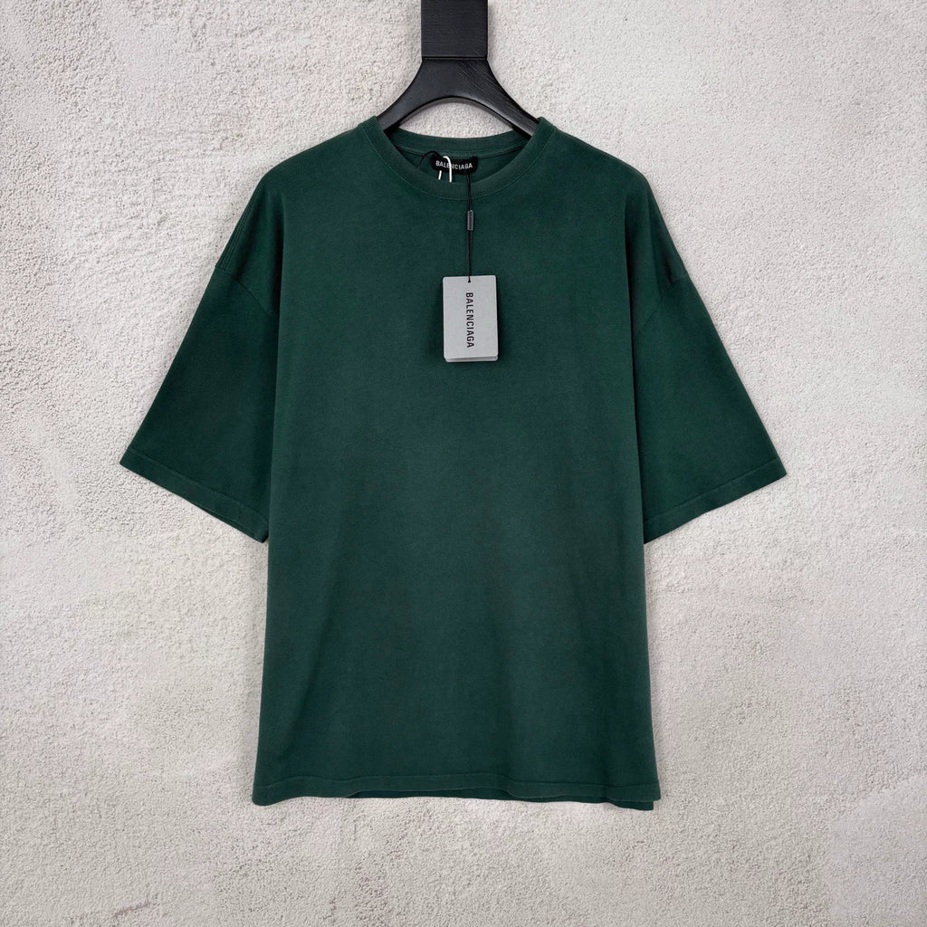 Balenciaga Lake Green Washed Short Sleeve T-Shirt
