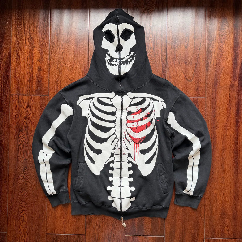 Vintage Misfits Mask Zip Hoodie 2008