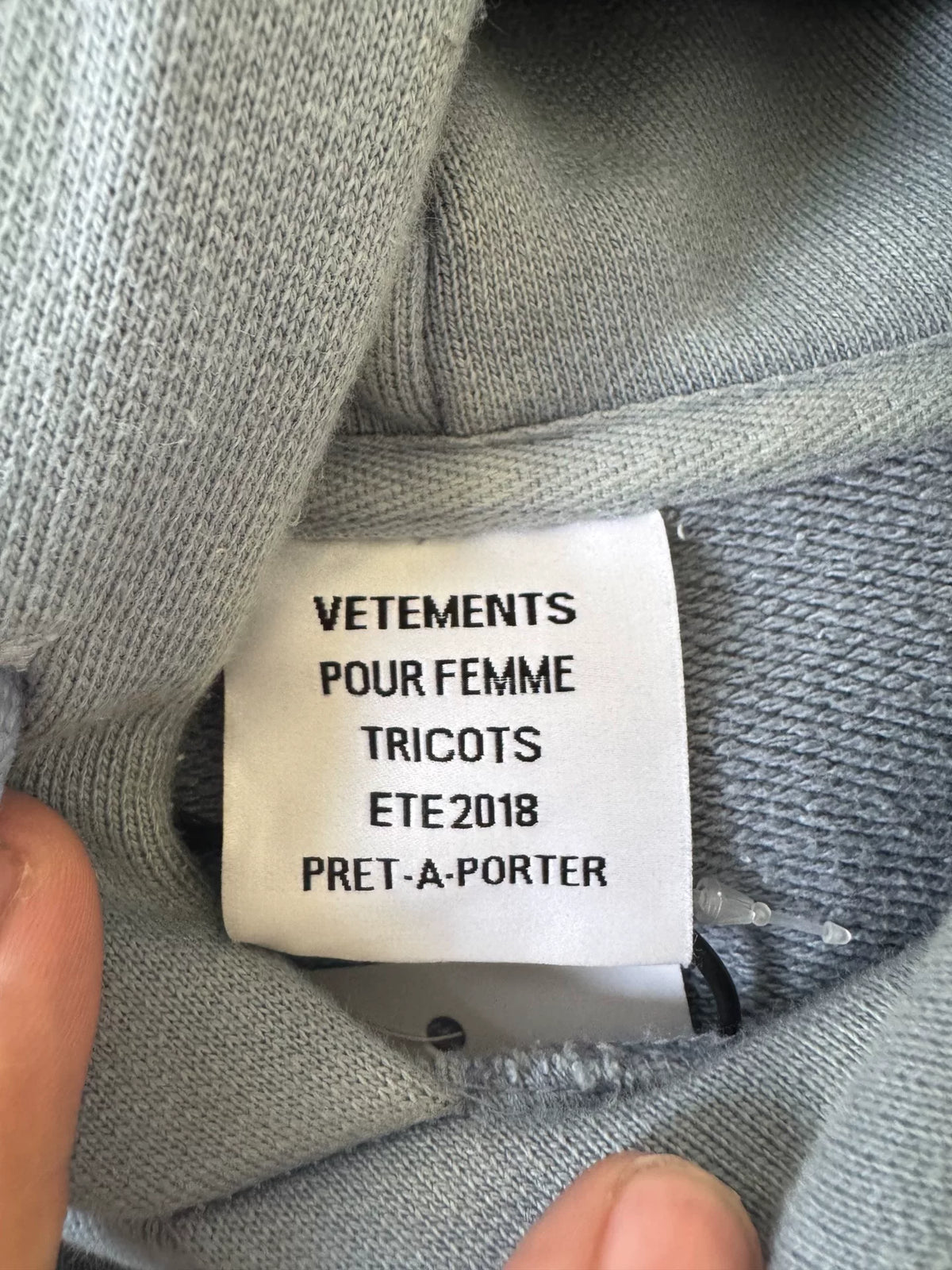 Vetements Blue Unicorn Hoodie