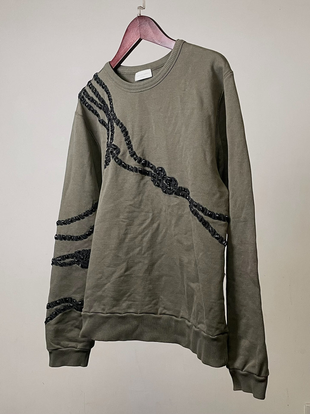 Dries Van Noten | Indian Beaded Embroidery Rope Knot Sweater