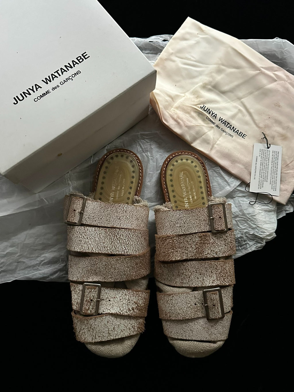 Junya Watanabe Runway Distressed Shoes