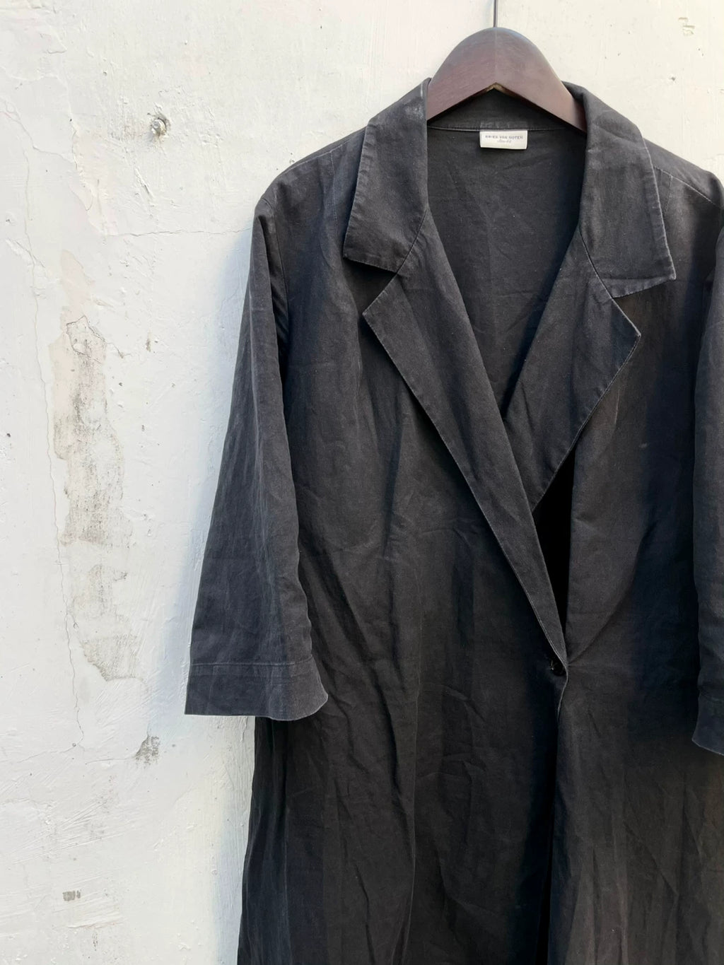 Dries Van Noten DVN External Pocket Deconstructed Coat Taoist Robe