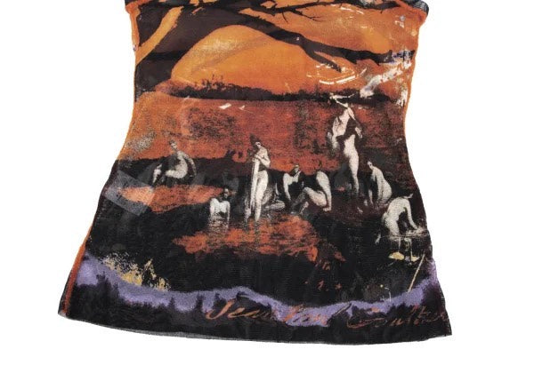 Jean Paul Gaultier Dusk Tree Portrait Mesh Top