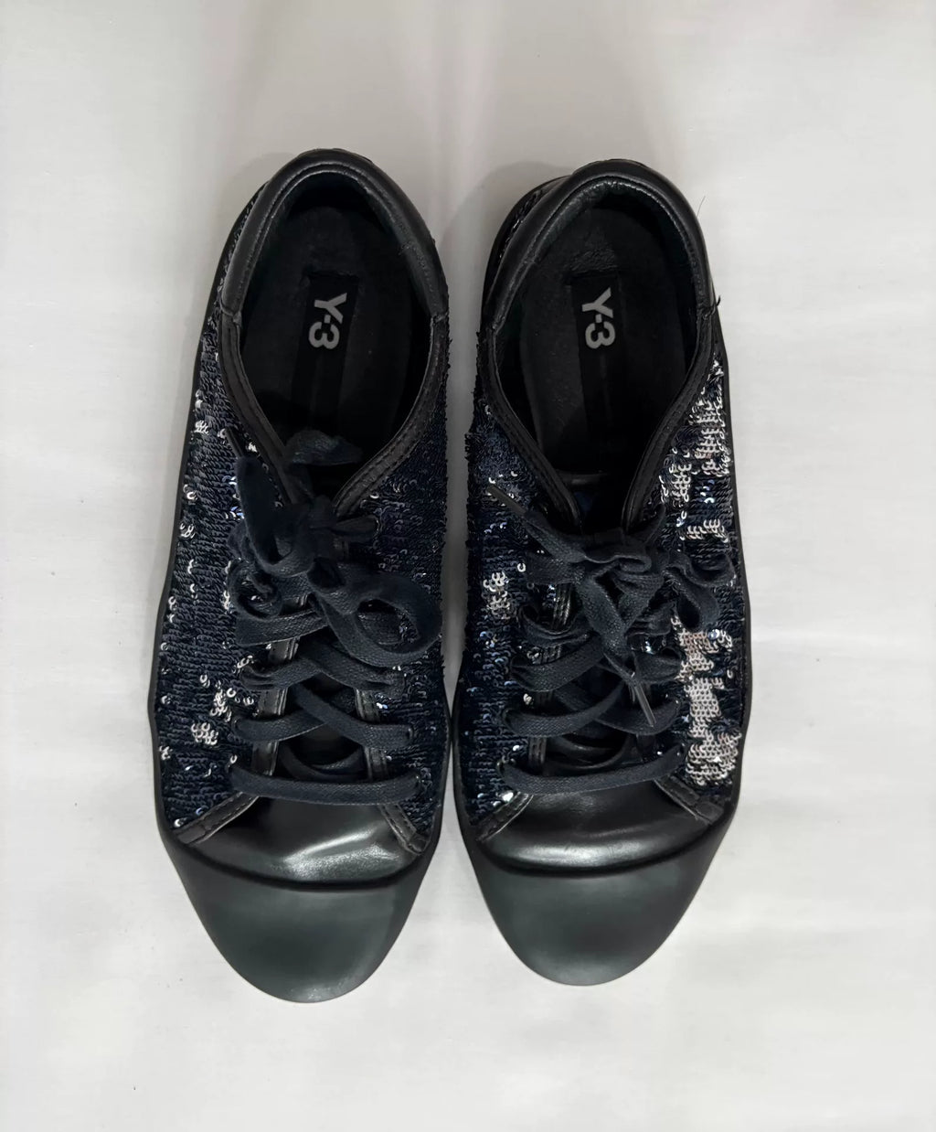 Yohji Yamamoto Sequin Leather Sneakers