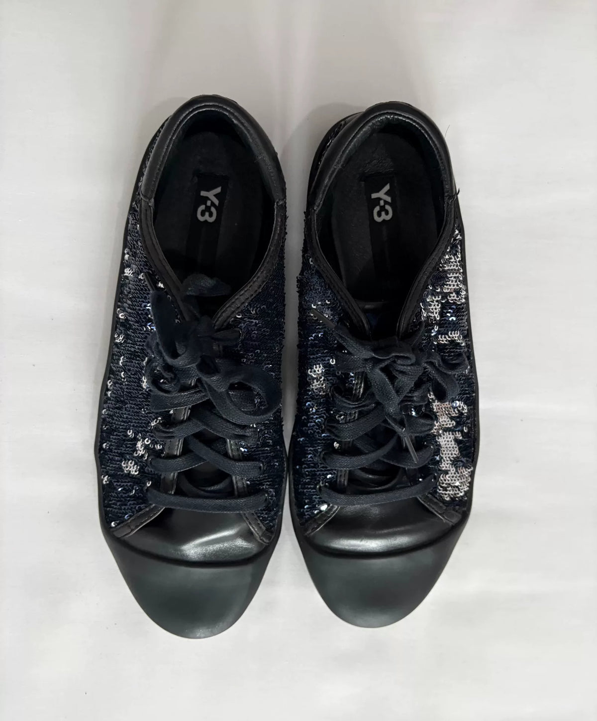 Yohji Yamamoto Sequin Leather Sneakers
