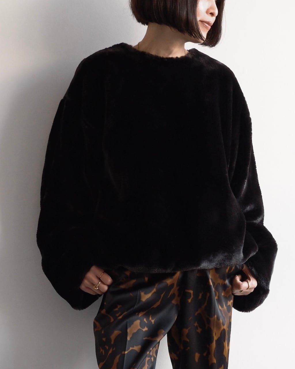 Dries Van Noten Faux Fur Coat