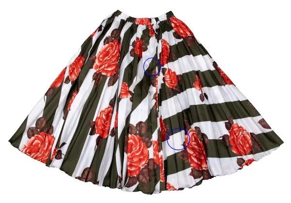 COMME des GARCONS Vintage Blue Plaid Floral Skirt