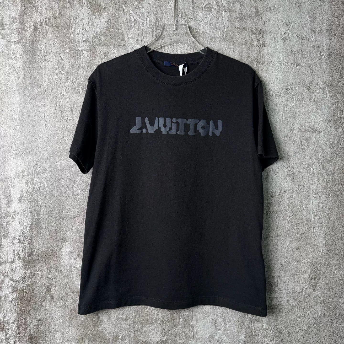 Louis Vuitton Print Crew Neck Short Sleeve Shirt