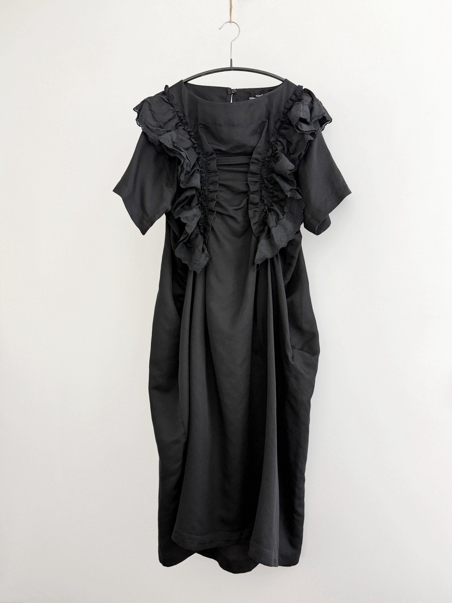 Comme Des Garcons 21SS Pleated Black Dress - Devines
