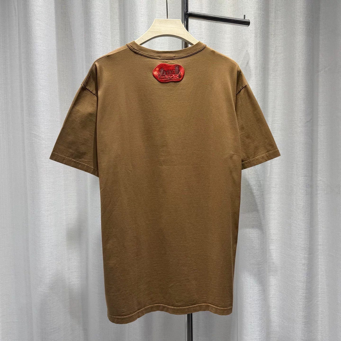 Dior X Travis Scott Print Embroidered Logo Cotton Short Sleeve T-Shirt