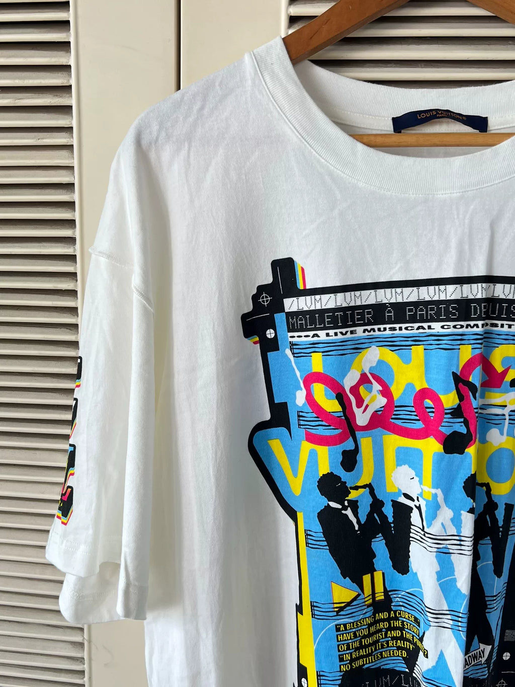 Louis Vuitton Jazz Band Print Short-Sleeve T-Shirt