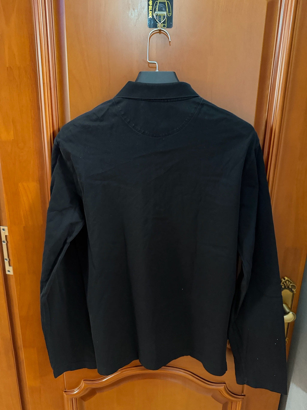 Prada Triangle Logo Long-Sleeve Polo Shirt