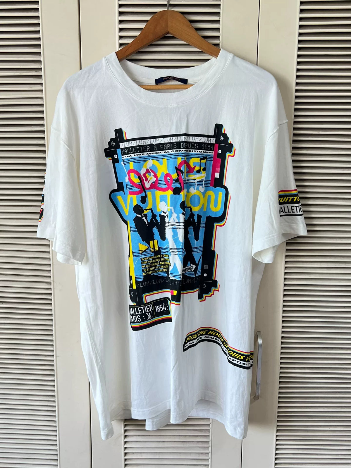 Louis Vuitton Jazz Band Print Short-Sleeve T-Shirt