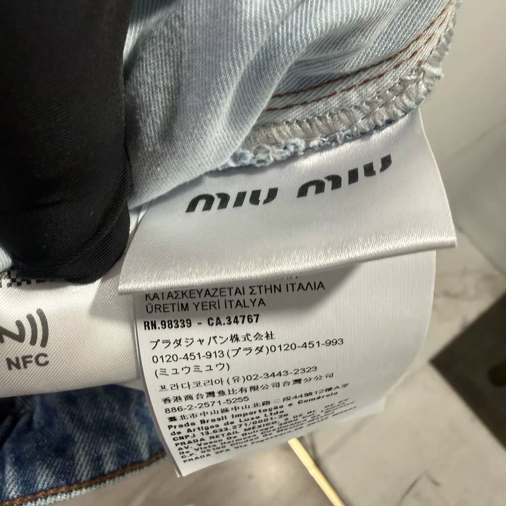 Miu Miu All-Over Print Shorts