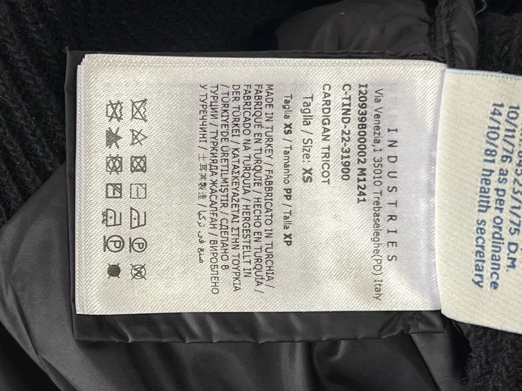 Moncler Cardigan Knit-Panel Down Jacket