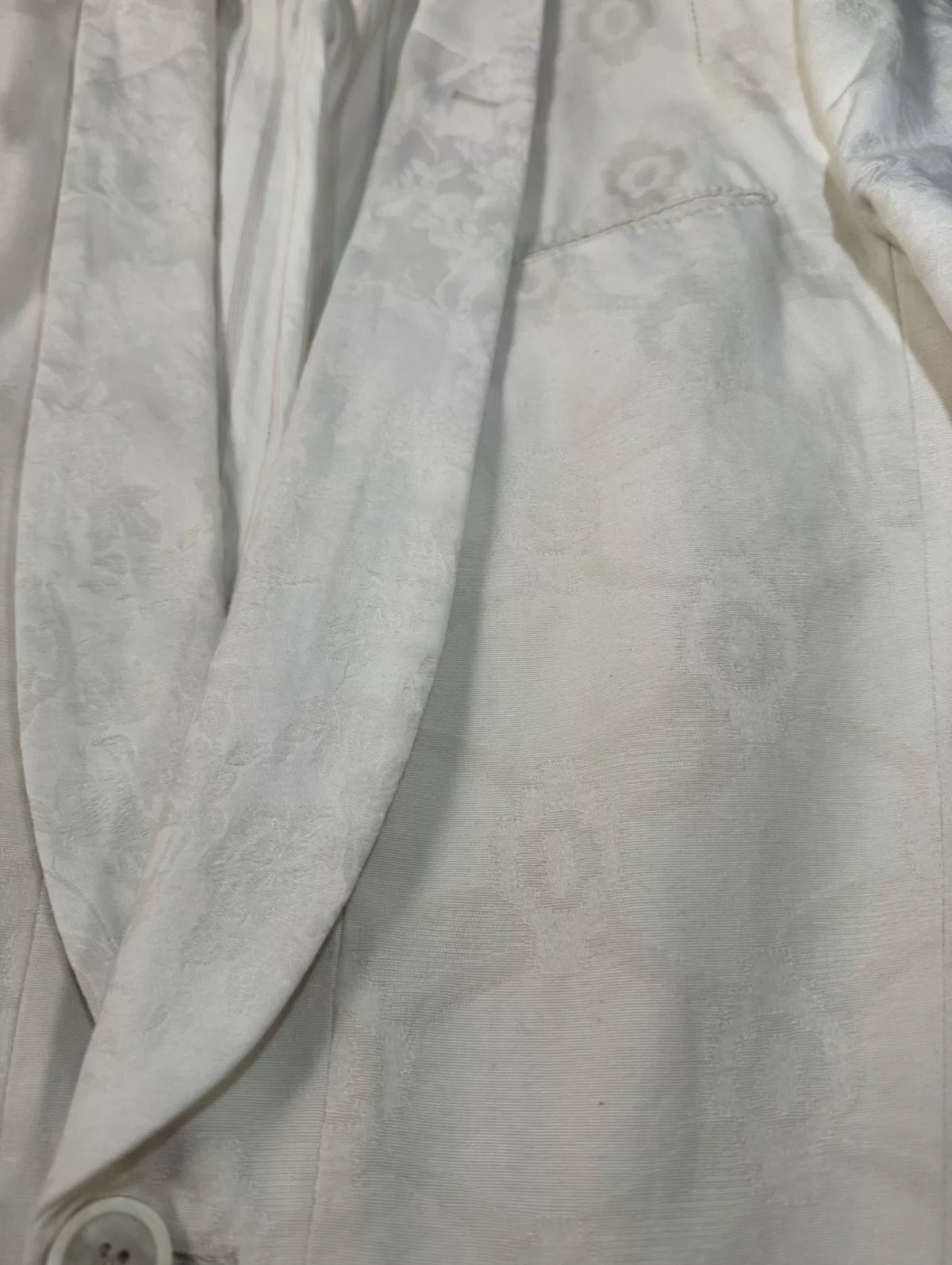 Ann Demeulemeester SS12 Jacquard Shawl-Collar Blazer