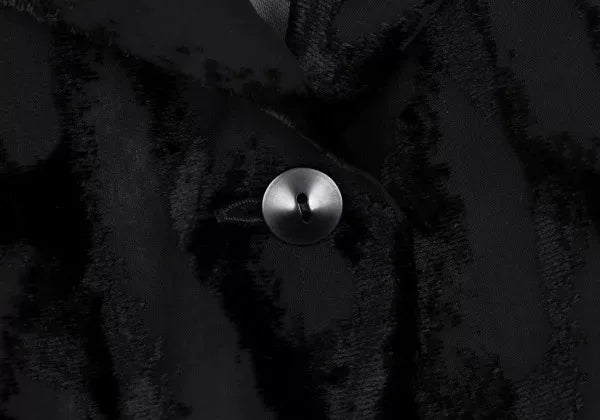 Issey Miyake Vintage Black Sheer Floral Top