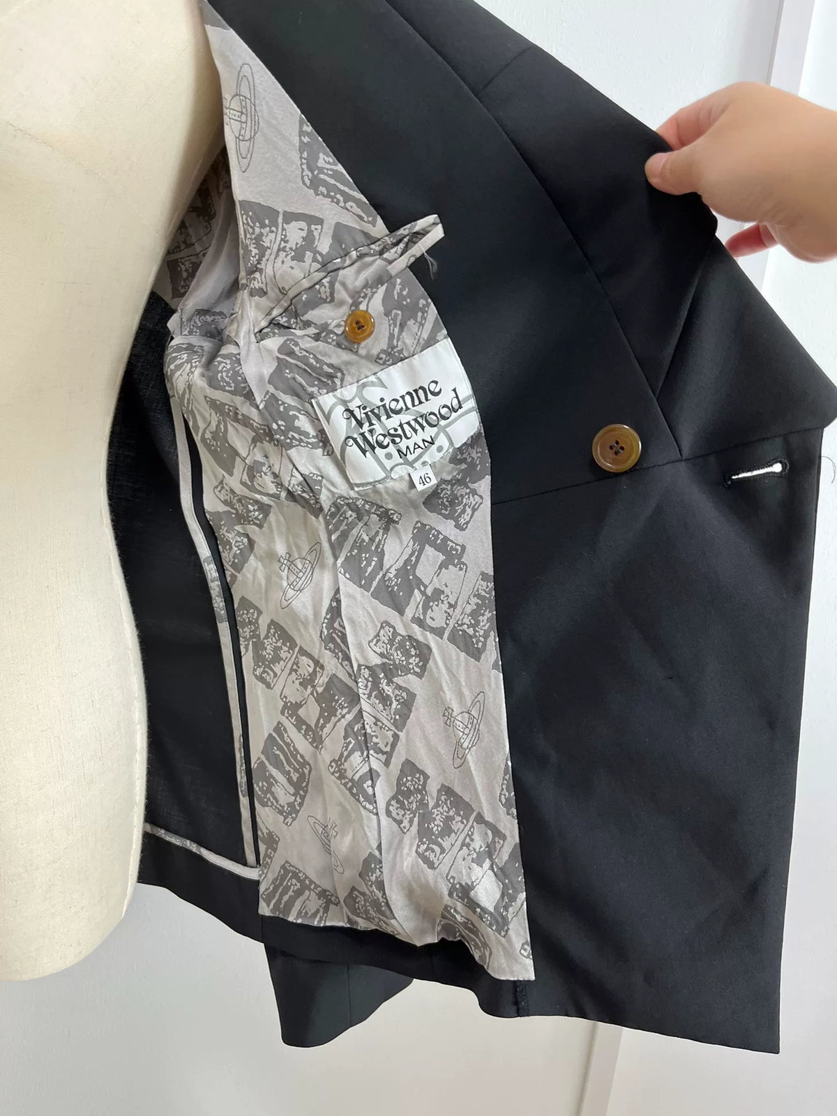 Vivienne Westwood Man "Empress" Asymmetric Lapel Blazer