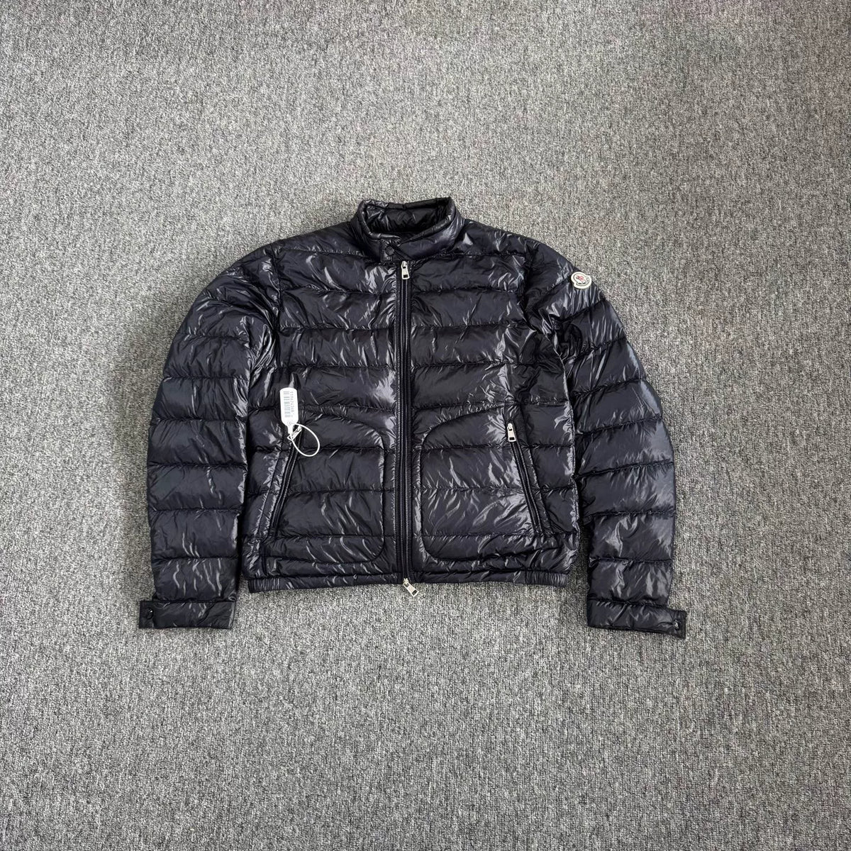 Moncler ACORUS Navy Blue Stand-Collar Down Jacket