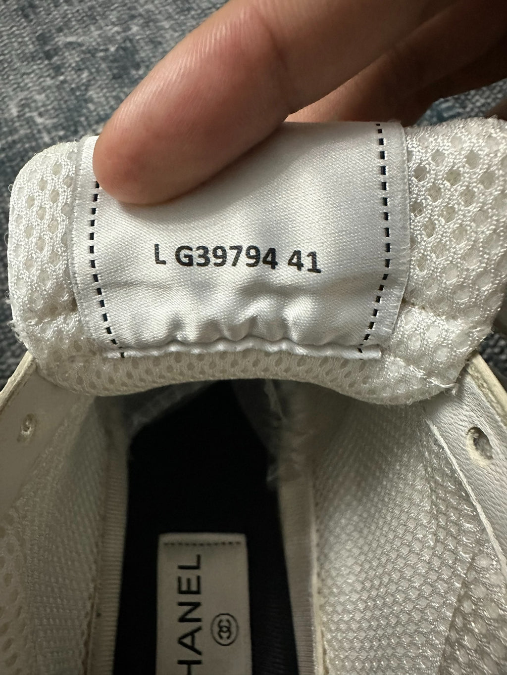 Chanel Silver Sneakers