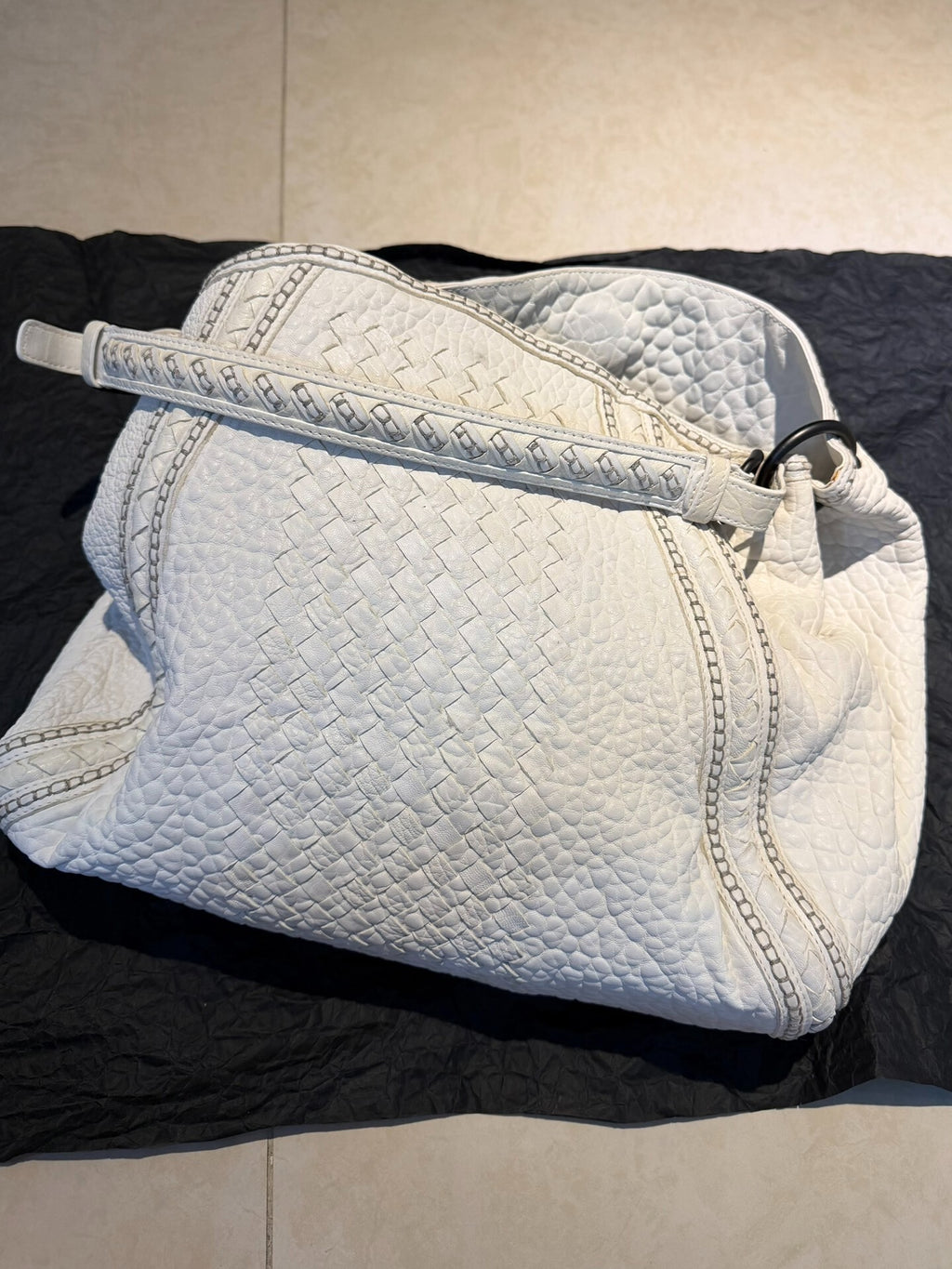 Bottega Veneta Parachute White Tote Bag