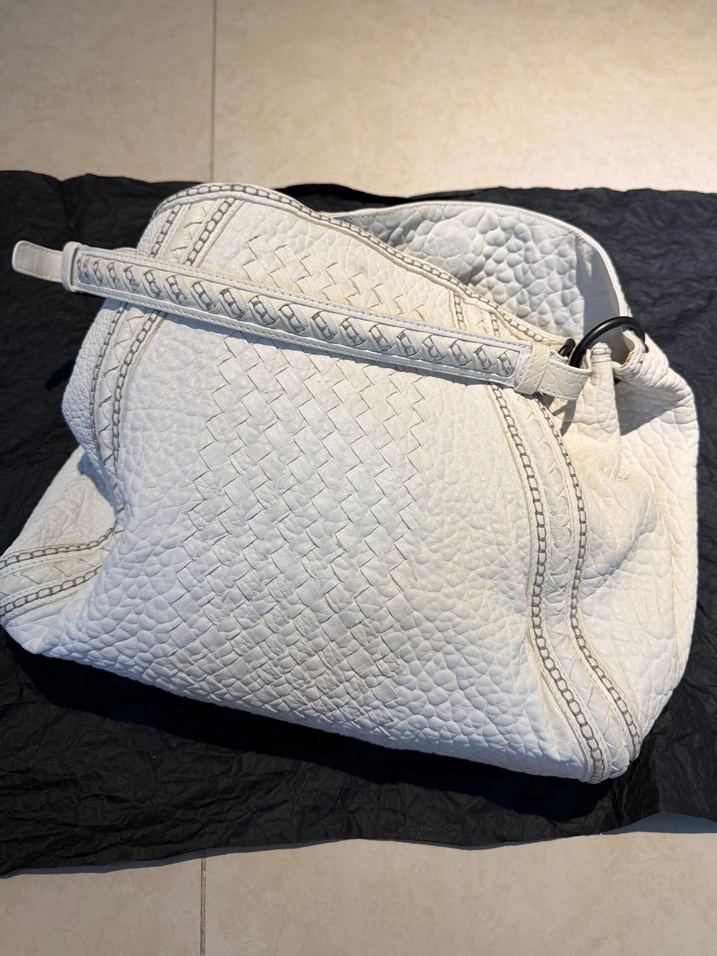 Bottega Veneta Parachute White Tote Bag