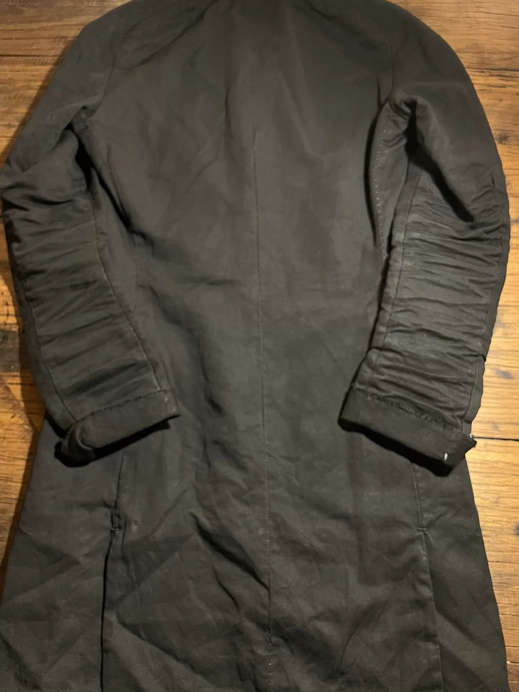 Layer-0 SS18 Black H-Shape Long Blazer Cotton Alessio