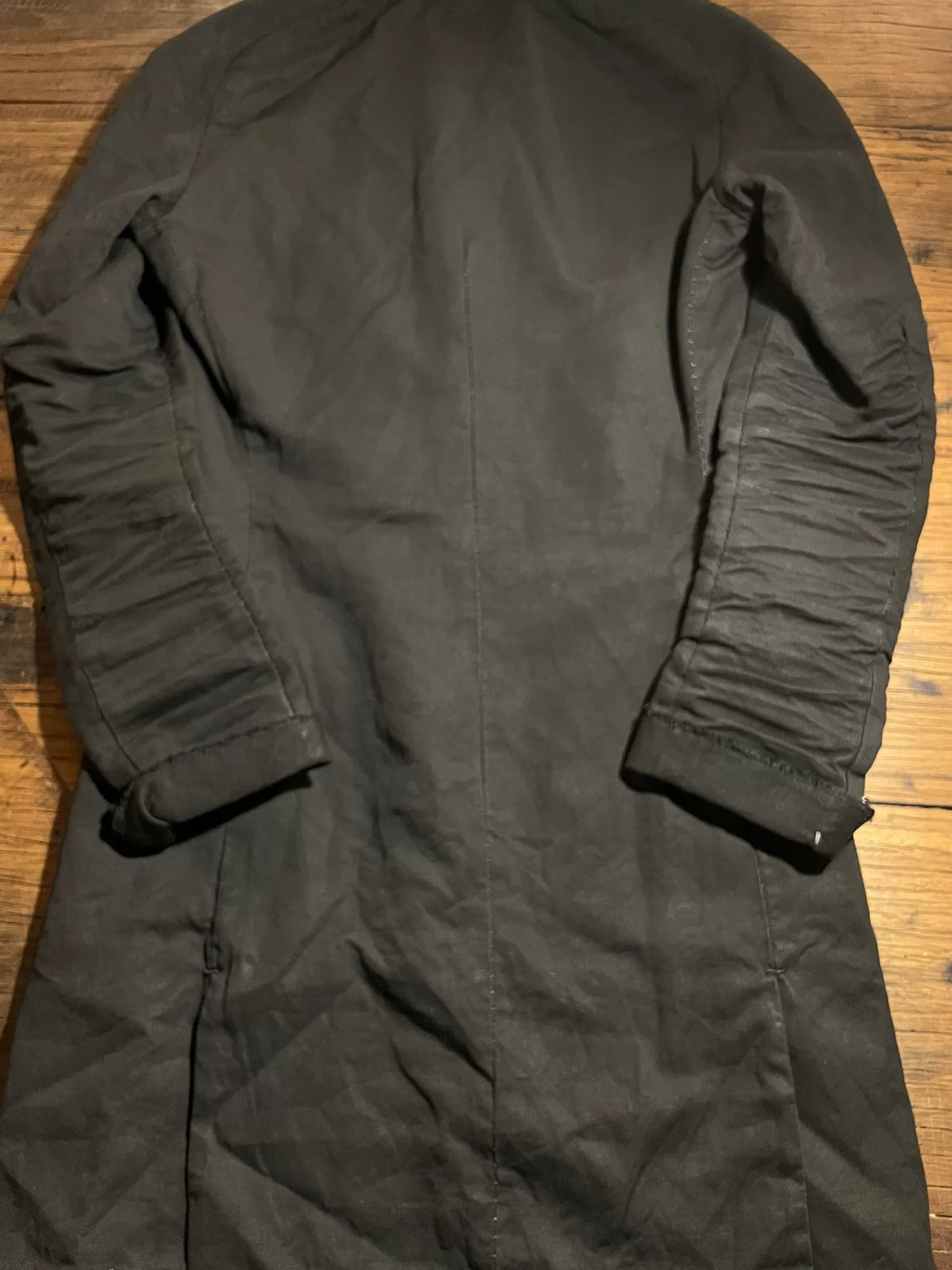 Layer-0 SS18 Black H-Shape Long Blazer Cotton Alessio