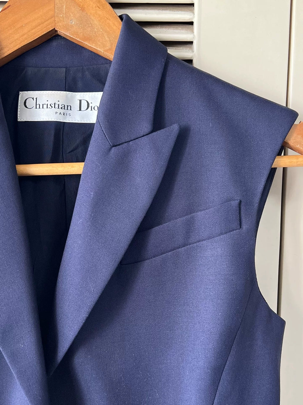 Dior Lapel Vest Silk Dress