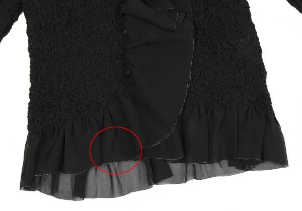 Issey Miyake Vintage Black Pleated Top