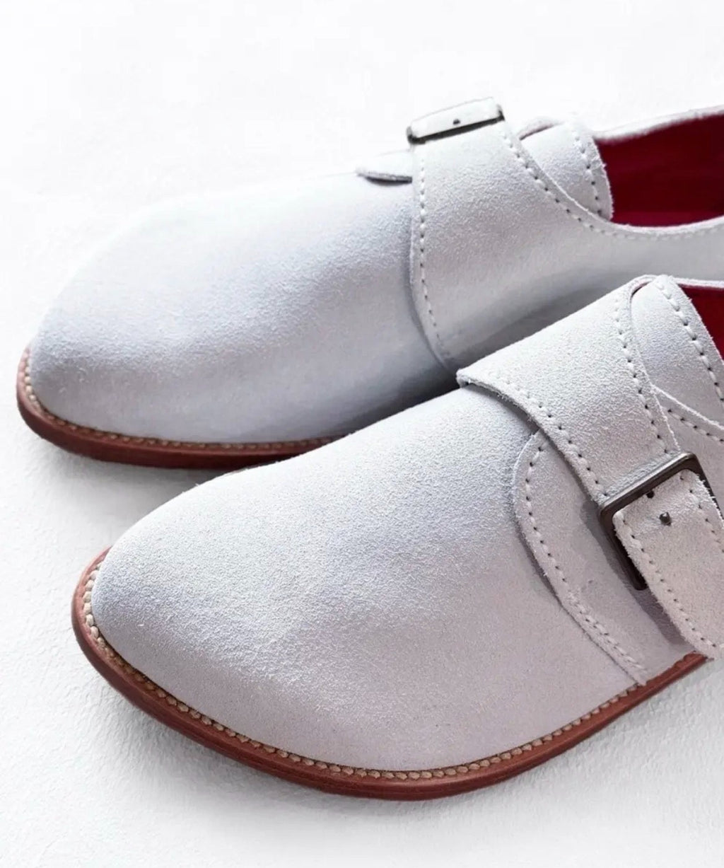 Jean Paul Gaultier Suede Buckled Monk Loafers
