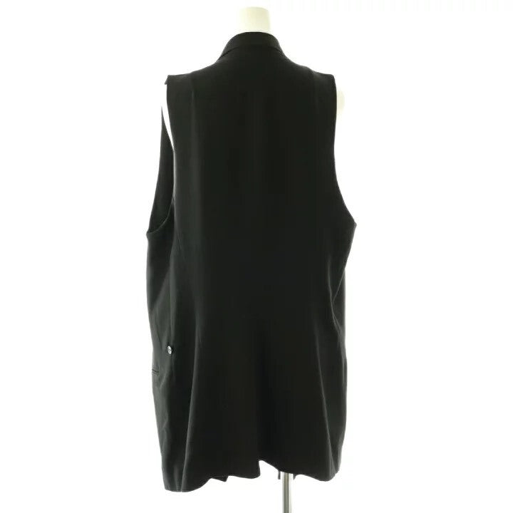 Ann Demeulemeester Black Long Wool Vest