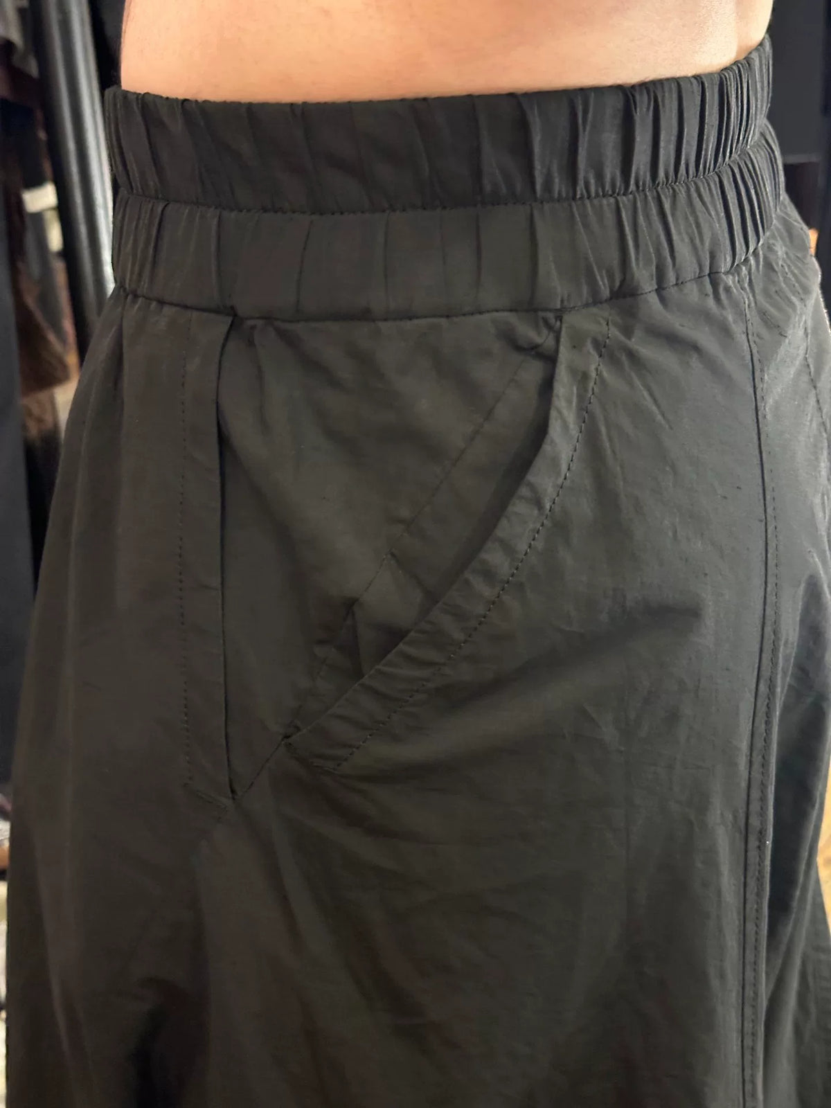 Julius SS16 Black Cotton Viscose Pants