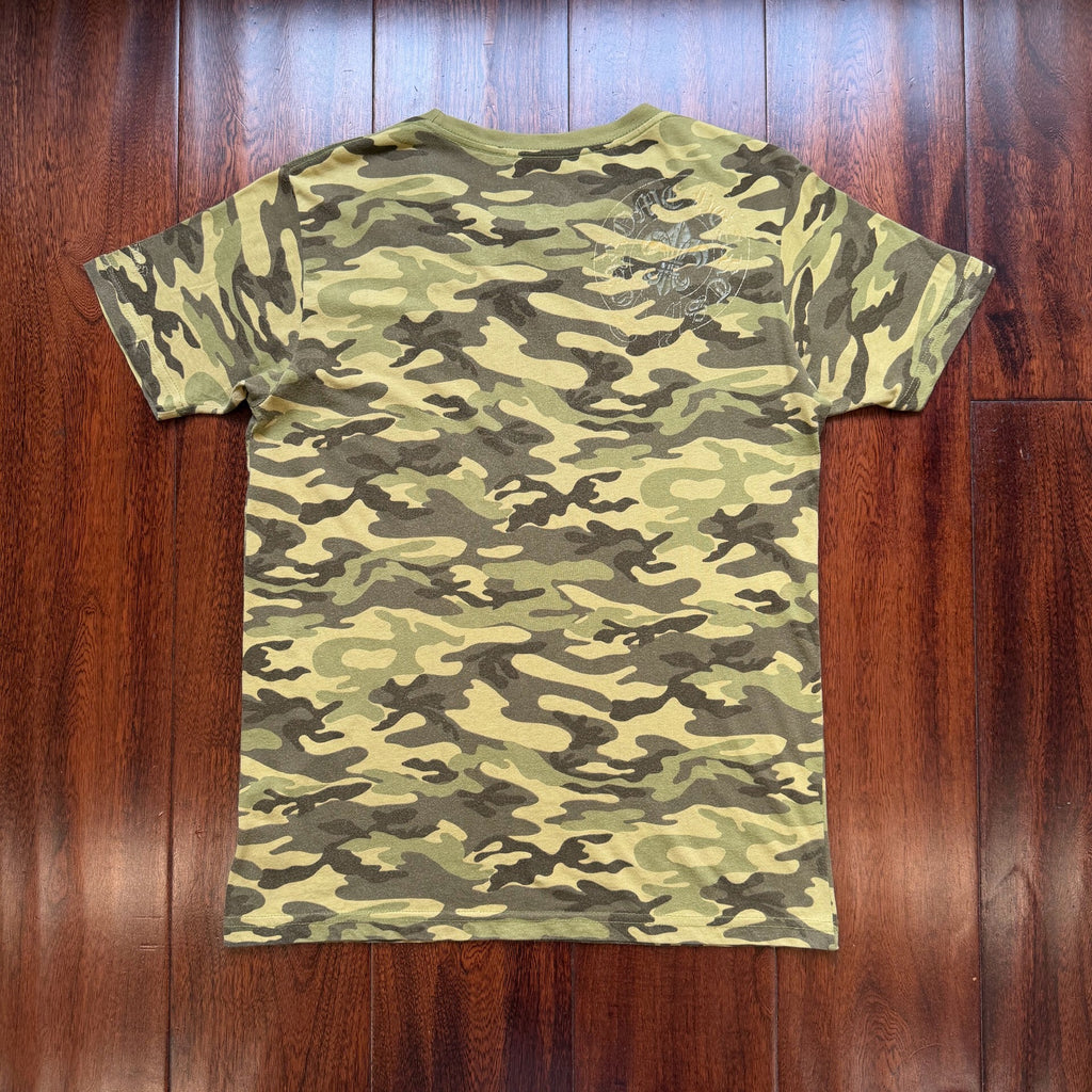 Chrome Hearts 00s Camo All-Over Print Horseshoe Tee
