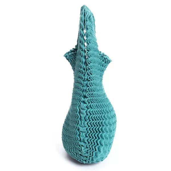 Issey Miyake Vintage Blue Pleated Shoulder Bag
