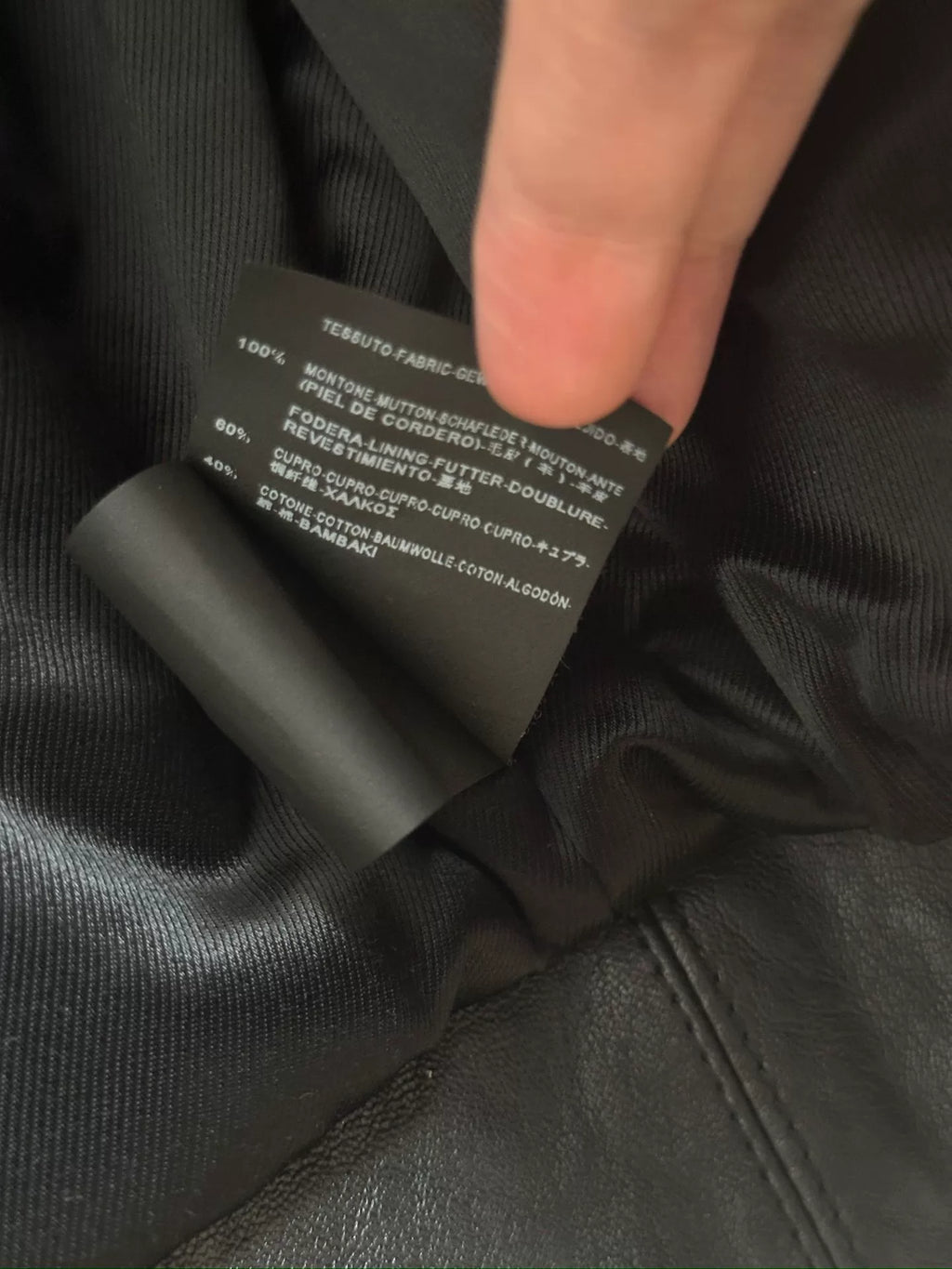 Saint Laurent Black Lambskin Motorcycle Jacket