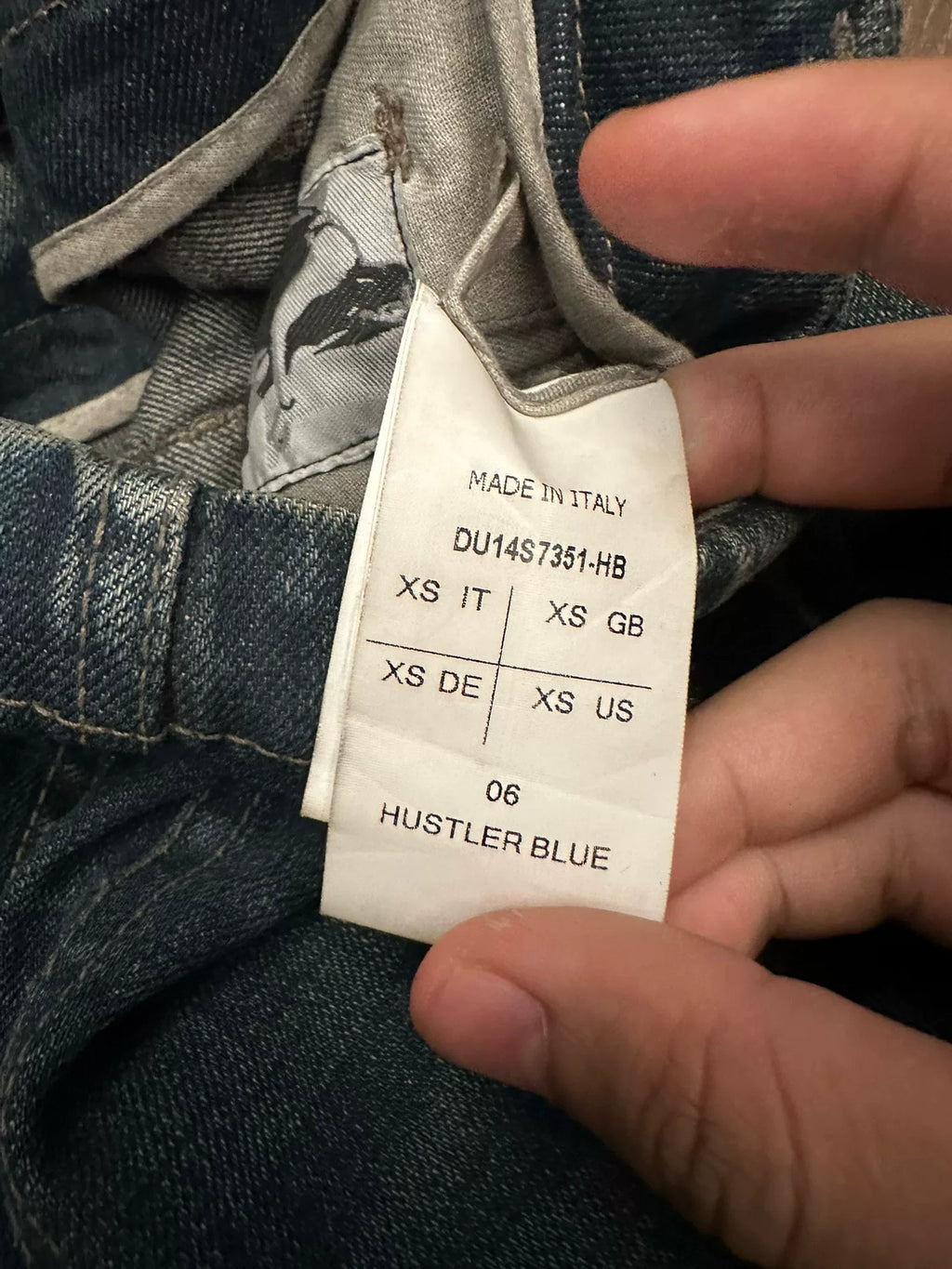 Rick Owens Air Cut blue gradient jeans