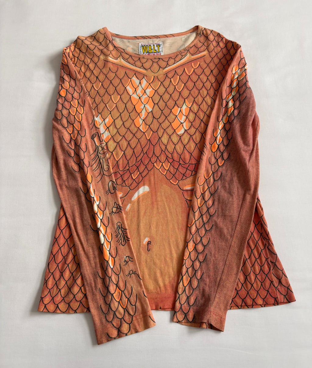 Walter van Beirendonck 1998 stylish long‑sleeve printed T‑shirt