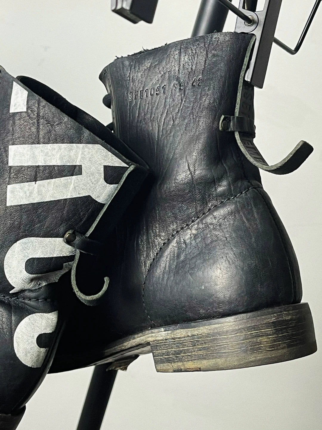Dirk Bikkembergs Double Layer Buffalo Leather Combat Boots