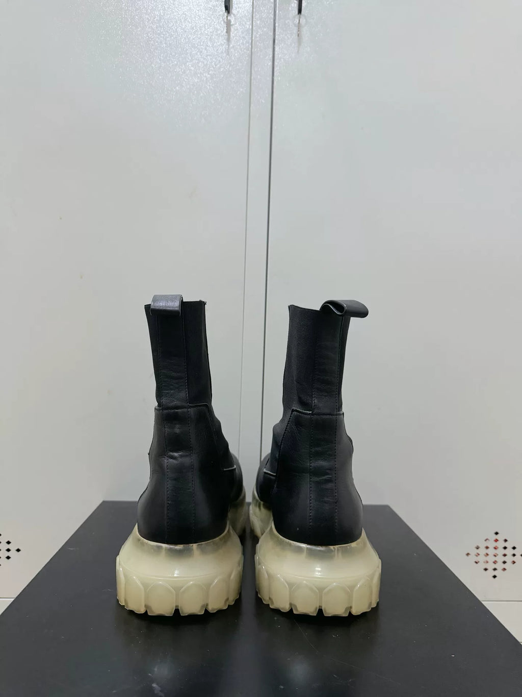 Rick Owens Bozo Tractor Leather Chelsea Boots