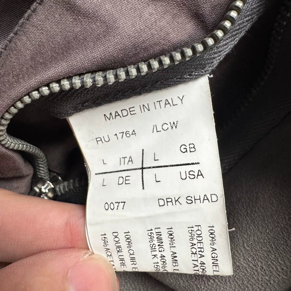 Rick Owens mainline leather jacket