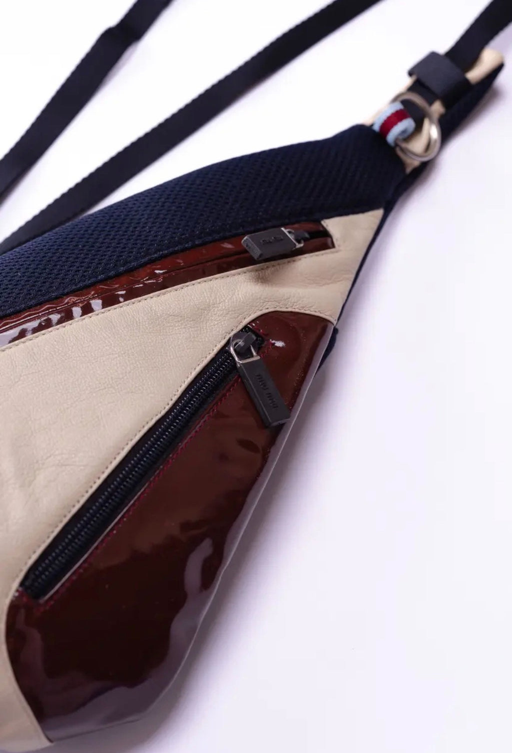 Miu Miu SS00 Leather Mesh Panel Backpack