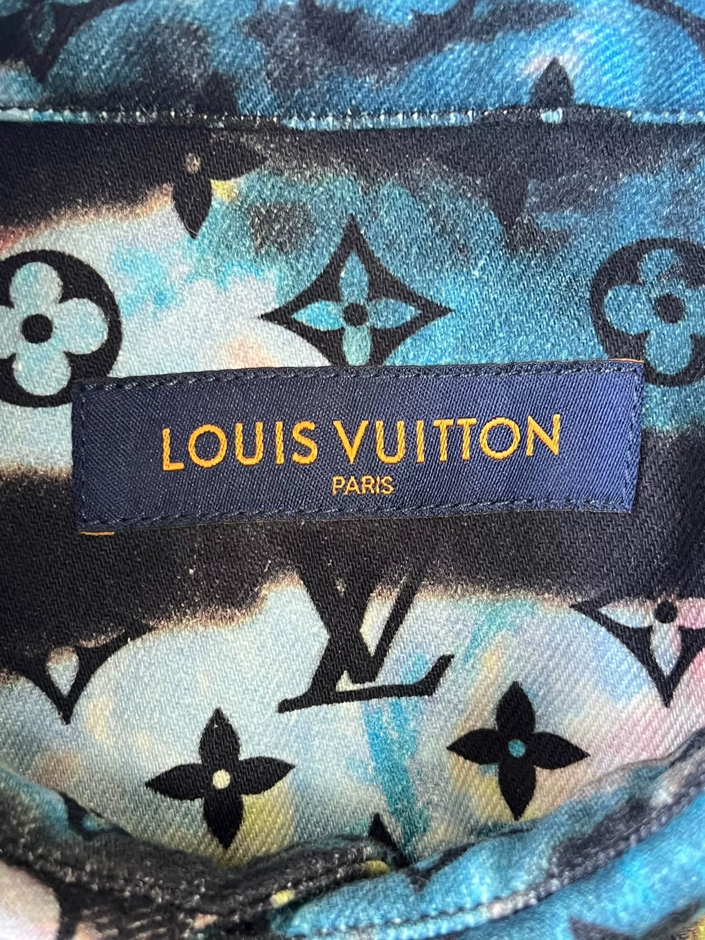 Louis Vuitton Colorful Tie-Dye Denim Shirt