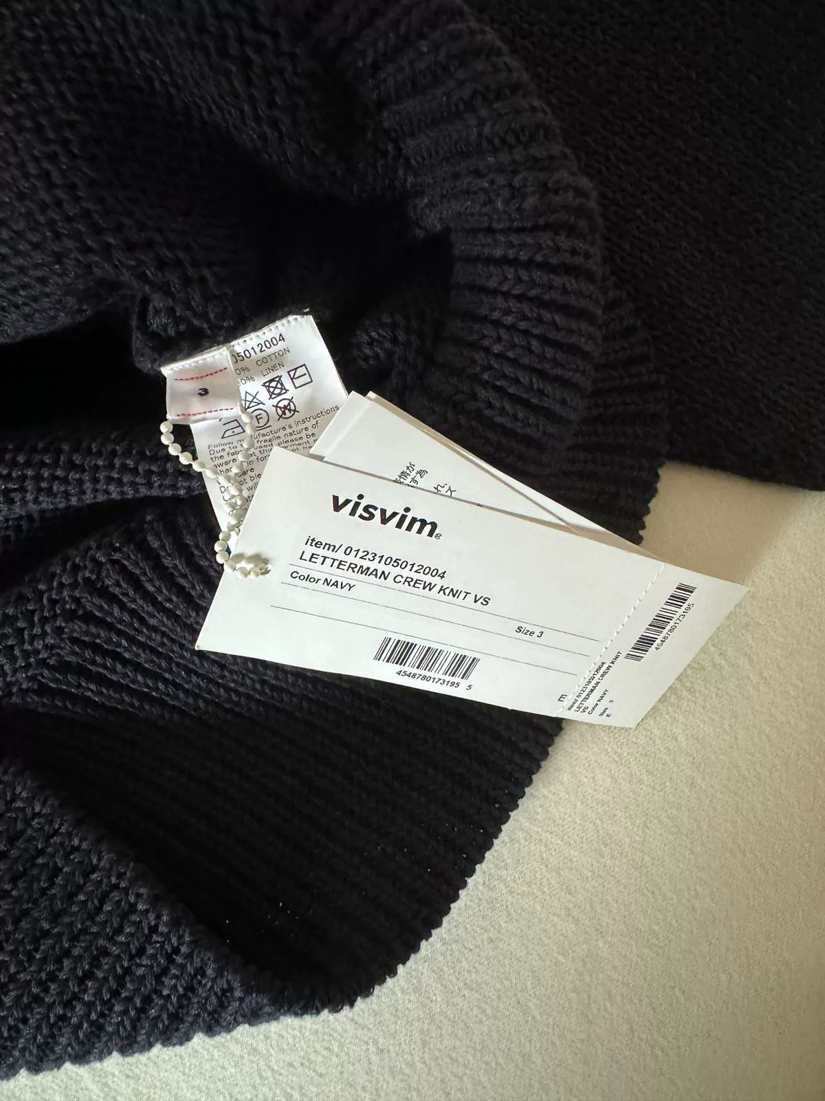 Visvim 23ss Letterman Crew Knit vs Knitwear Sweater
