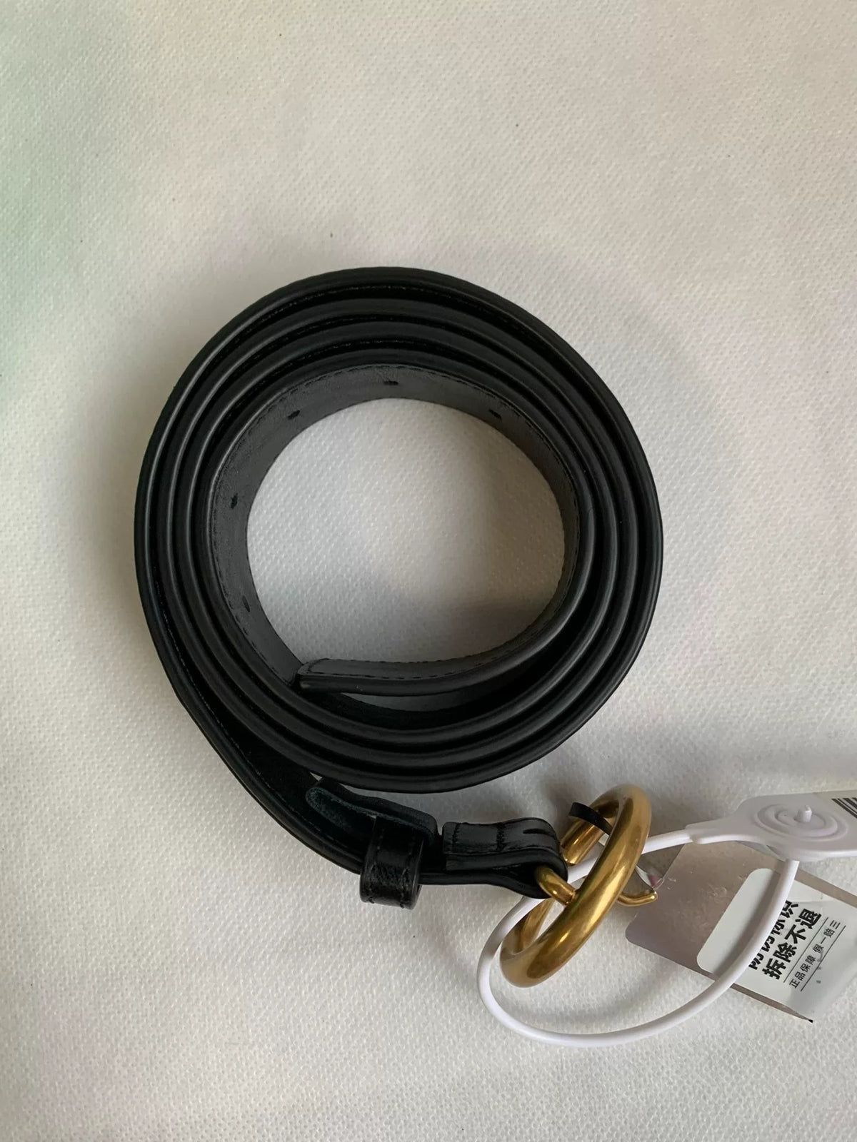 Bottega Veneta Black Gold Horsebit Belt