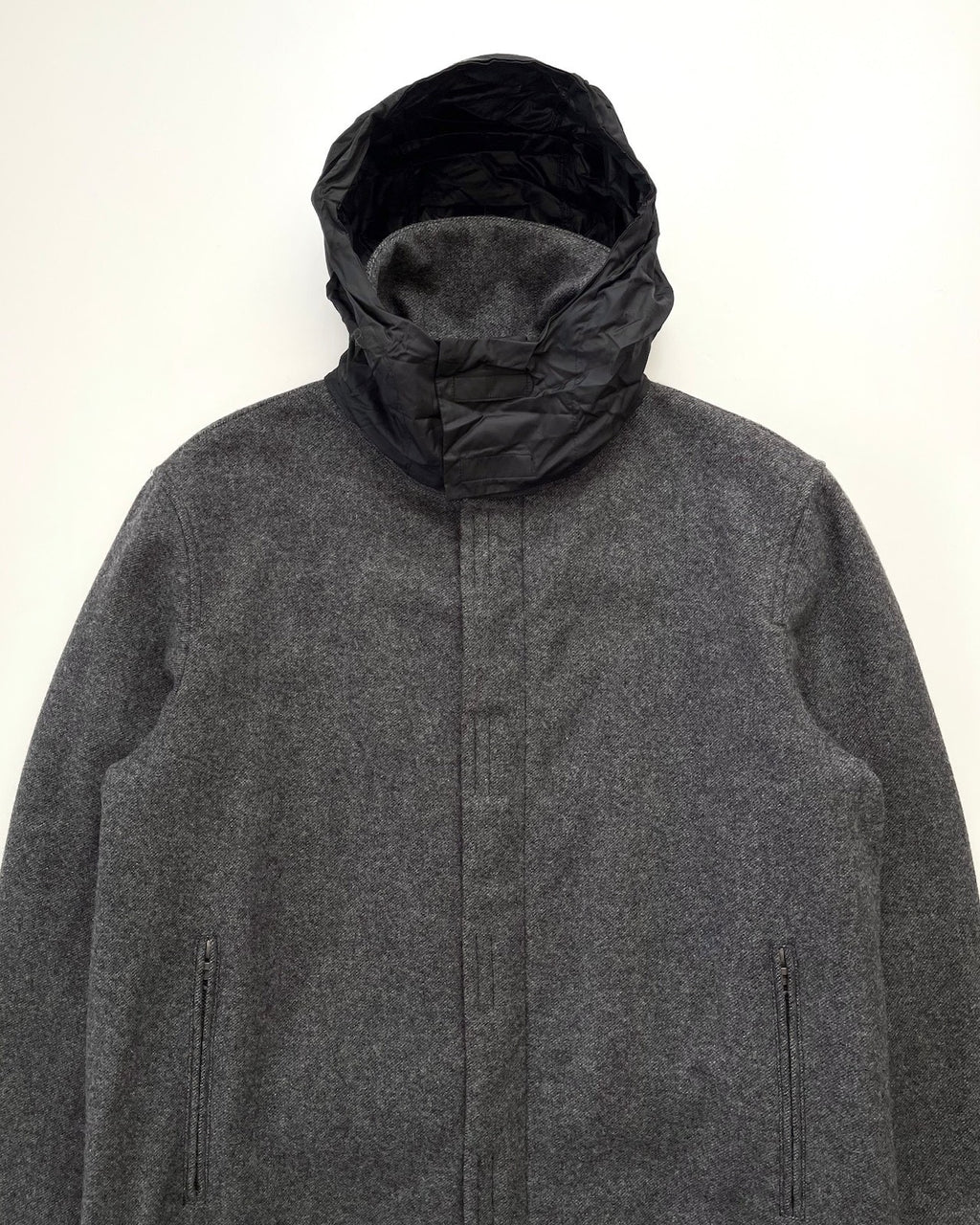 Prada 2000s Grey Wool Coat