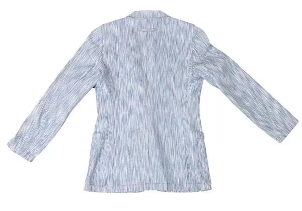 Jean Paul Gaultier Vintage Water-Blue Patterned Blazer