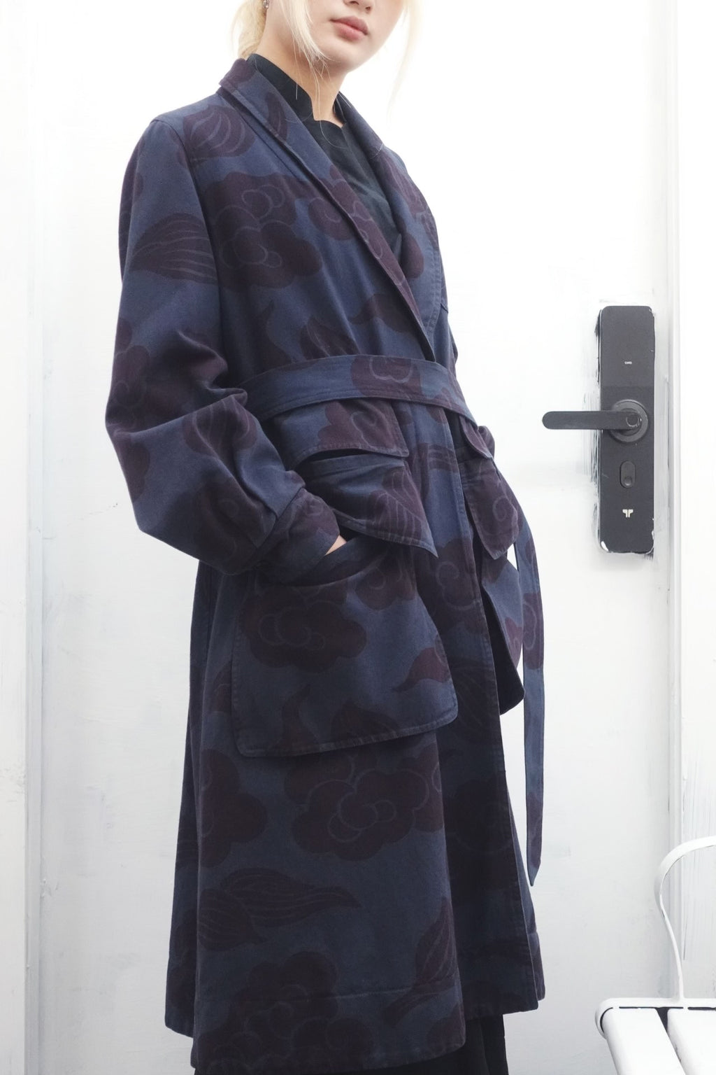 Dries Van Noten | AW2015 Black Cloud Pattern Coat